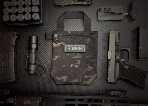 black powder coated steel storage box|black skull bags ammo pouch.